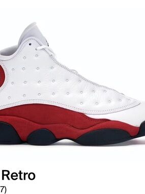 Jordan Retro Men's Athletic Shoe White/Red/Black
